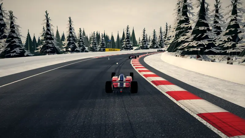 Chasing through a corner in Åland: Åland racing game screenshot