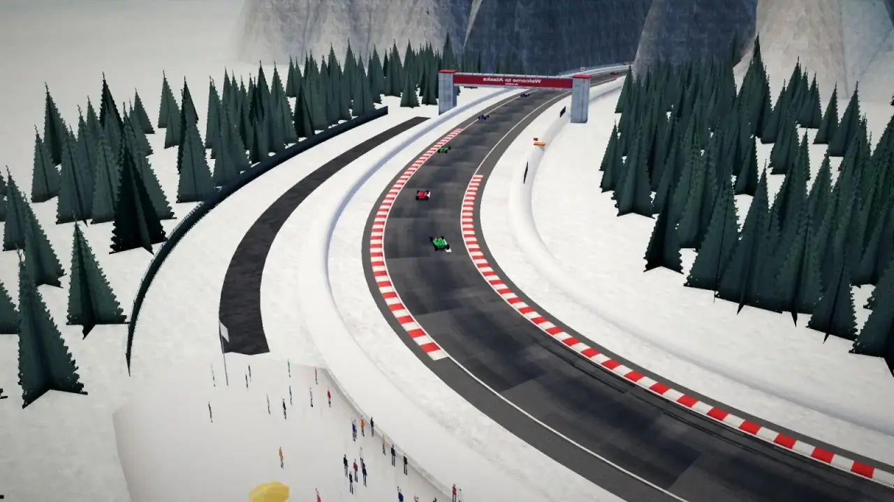 The helicopter over the Alaska circuit: the Alaska racing game