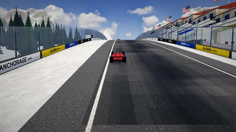 Compression into the crest, Alaska: Alaska racing game screenshot