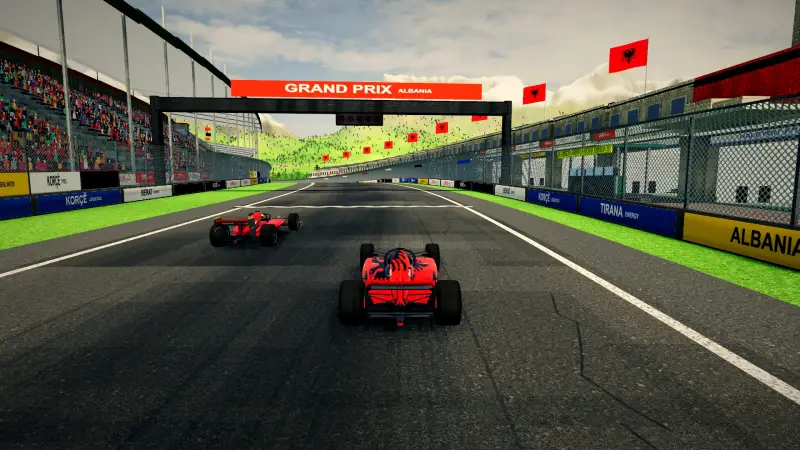 On the grid for the Albanian Grand Prix: Albania racing game screenshot