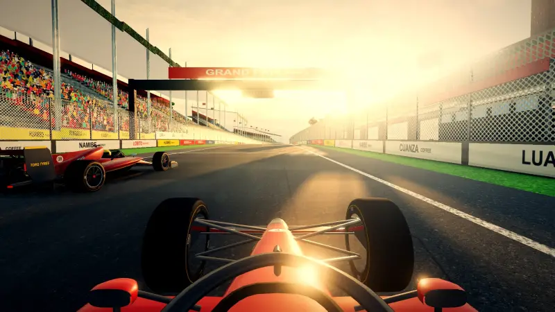 On the grid for the Angolan Grand Prix: Angola racing game screenshot