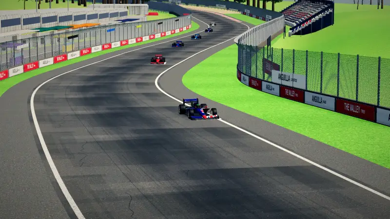 Over the crest, Anguilla: Anguilla racing game screenshot