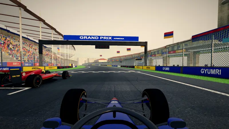 On the grid for the Armenian Grand Prix: Armenia racing game screenshot