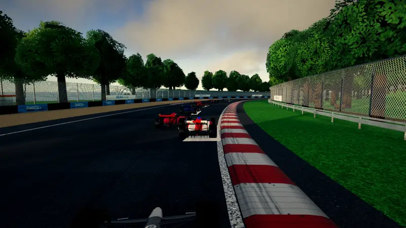 Chasing through a corner in Aruba: Aruba racing game screenshot
