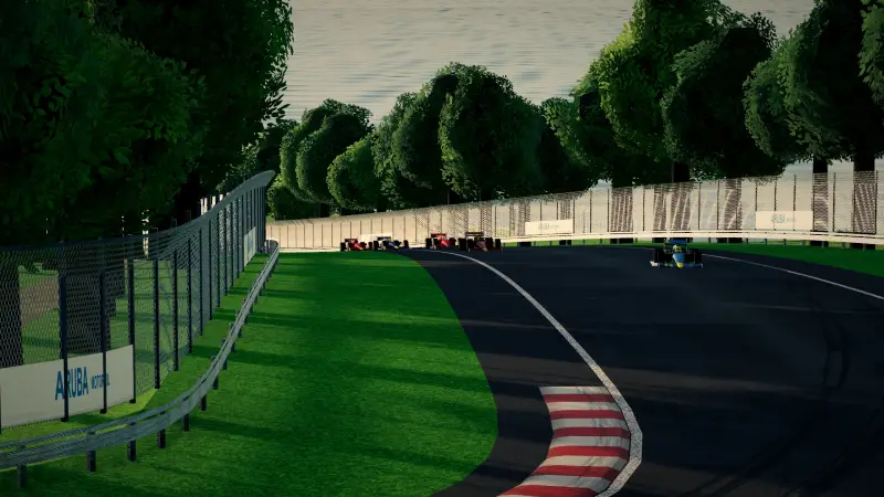 The climb to the hairpin, Aruba: Aruba racing game screenshot