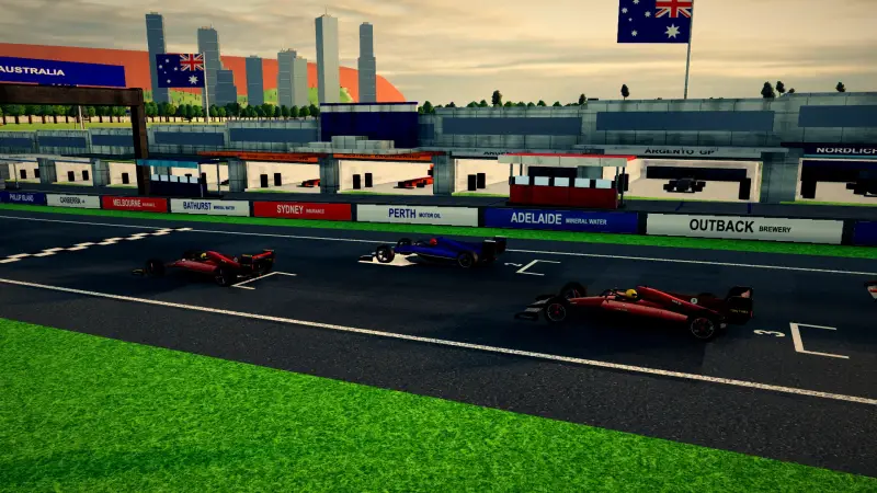 On the grid for the Australian Grand Prix: Australia racing game screenshot