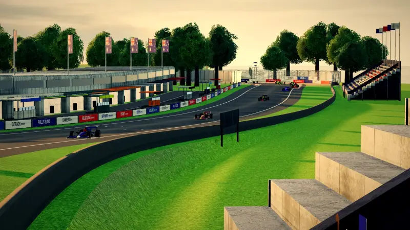 Over the crest, Australia: Australia racing game screenshot