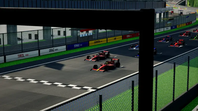 On the grid for the Austrian Grand Prix: Austria racing game screenshot