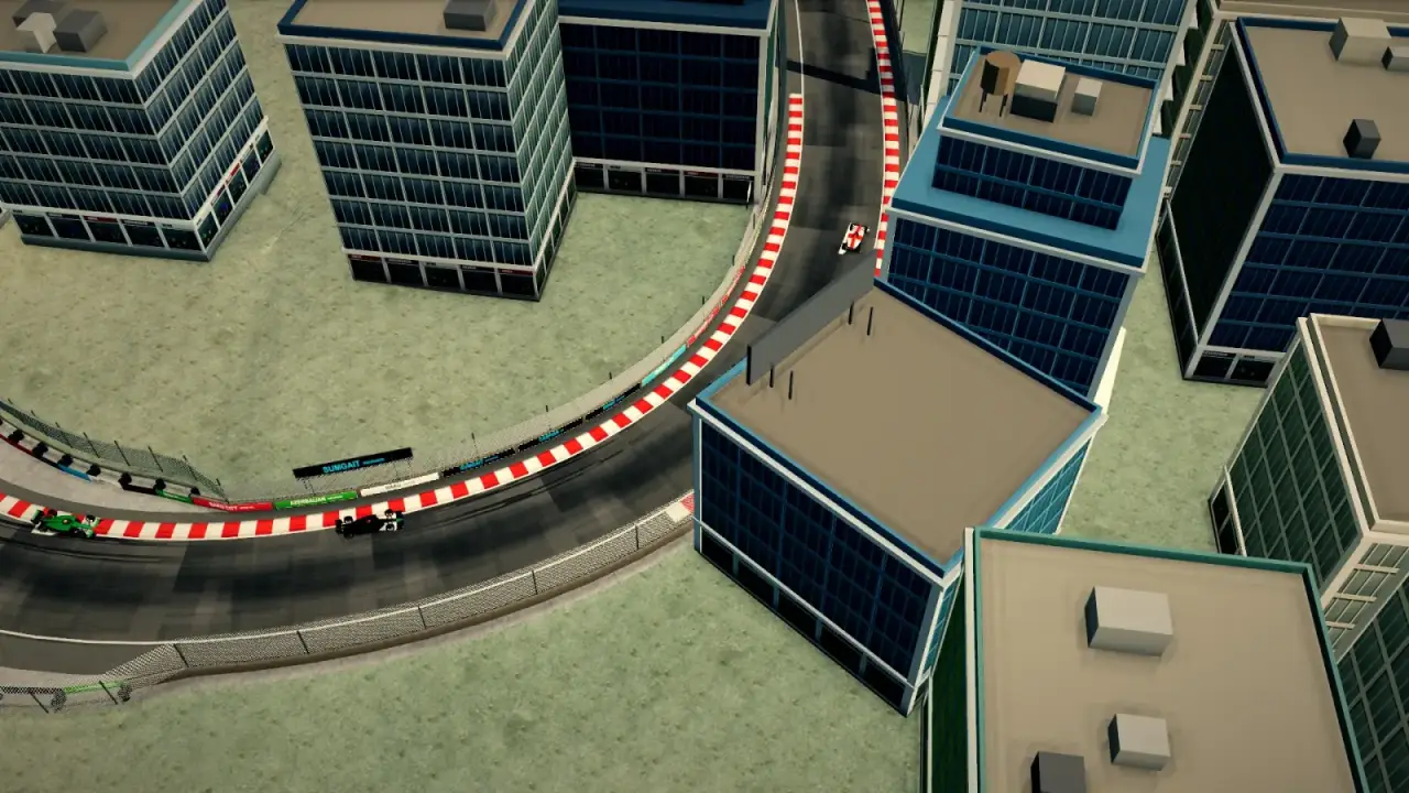 The helicopter over the Azerbaijan circuit: the Azerbaijan racing game