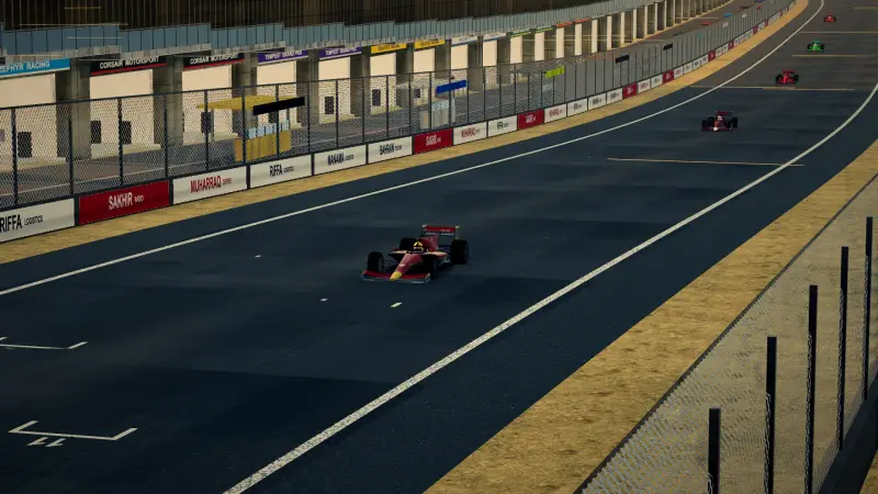 Over the crest, Bahrain: Bahrain racing game screenshot