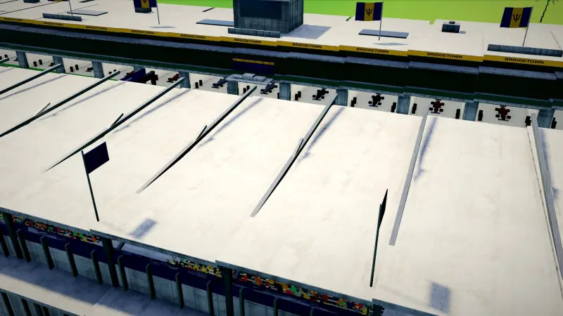 On the grid for the Grand Prix of Barbados: Barbados racing game screenshot