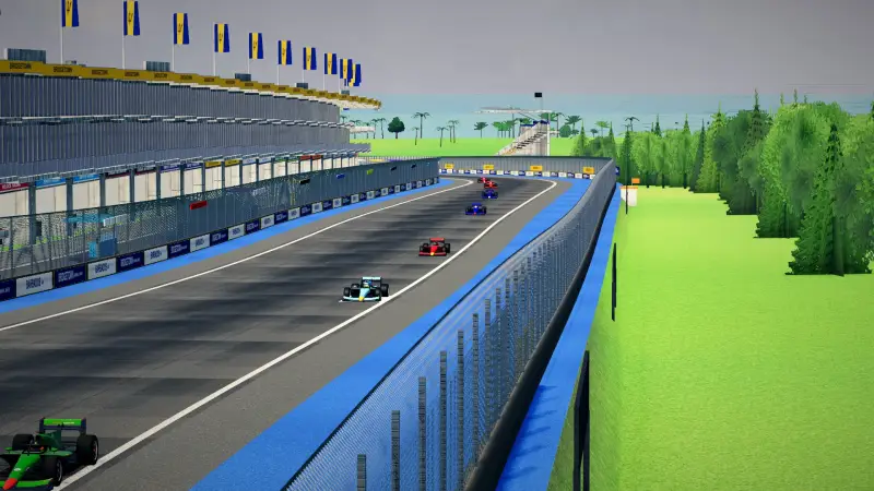 Over the crest, Barbados: Barbados racing game screenshot