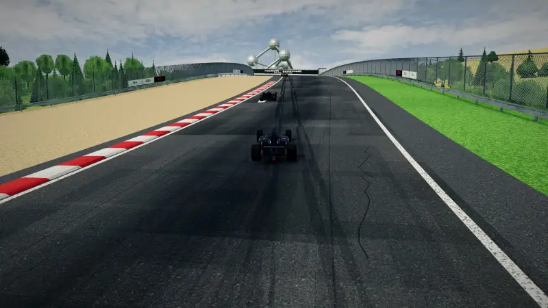 Compression into the crest, Belgium: Belgium racing game screenshot