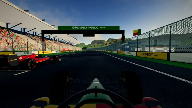On the grid for the Grand Prix of Benin: Benin racing game screenshot
