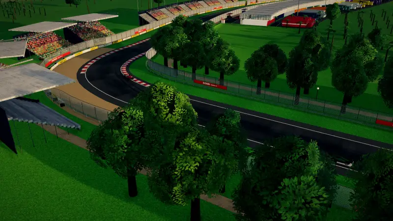 The helicopter over the Benin circuit: Benin racing game screenshot