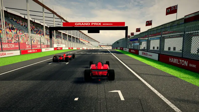 On the grid for the Grand Prix of Bermuda: Bermuda racing game screenshot