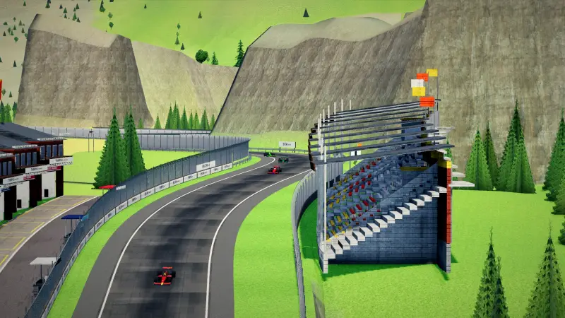 Down the plunge, Bhutan: Bhutan racing game screenshot