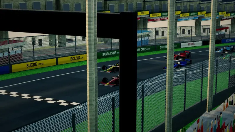 On the grid for the Bolivian Grand Prix: Bolivia racing game screenshot