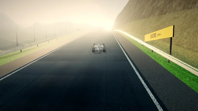 Compression into the crest, Bolivia: Bolivia racing game screenshot
