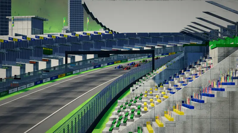On the grid for the Brazilian Grand Prix: Brazil racing game screenshot