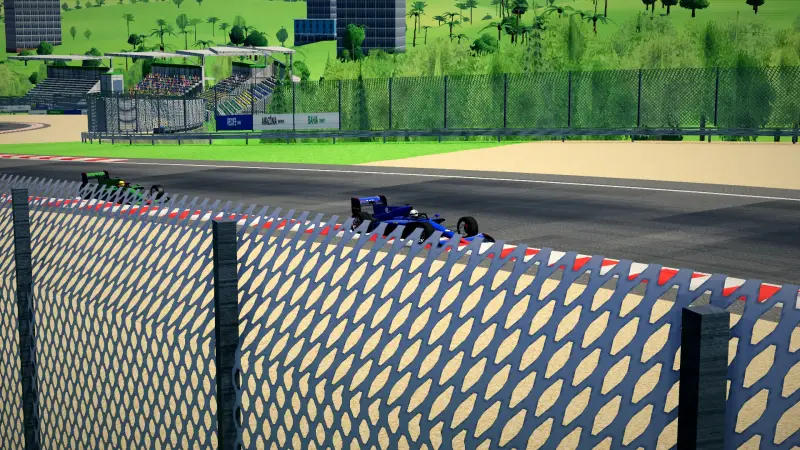Trackside at the Brazil circuit: Brazil racing game screenshot