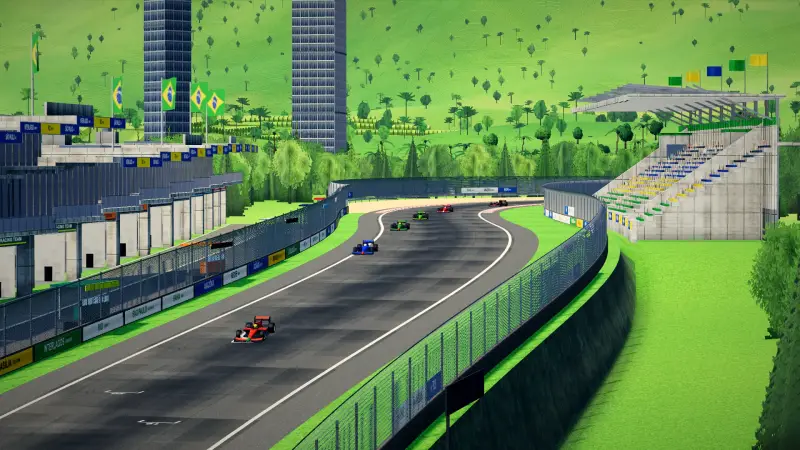 Down the plunge, Brazil: Brazil racing game screenshot