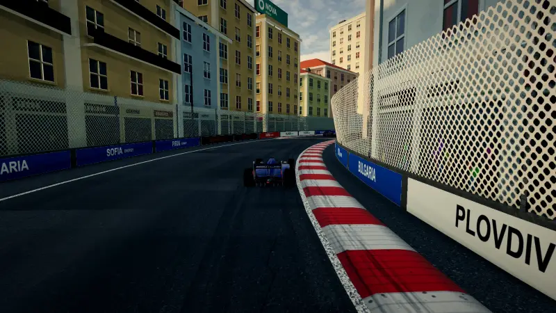 Chasing through a corner in Bulgaria: Bulgaria racing game screenshot