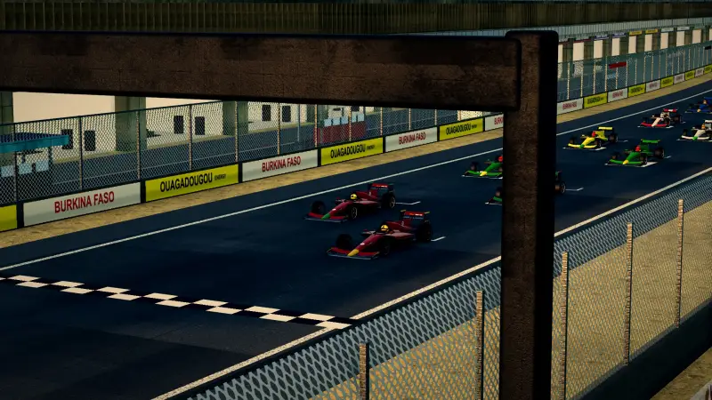 On the grid for the Grand Prix of Burkina Faso: Burkina Faso racing game screenshot