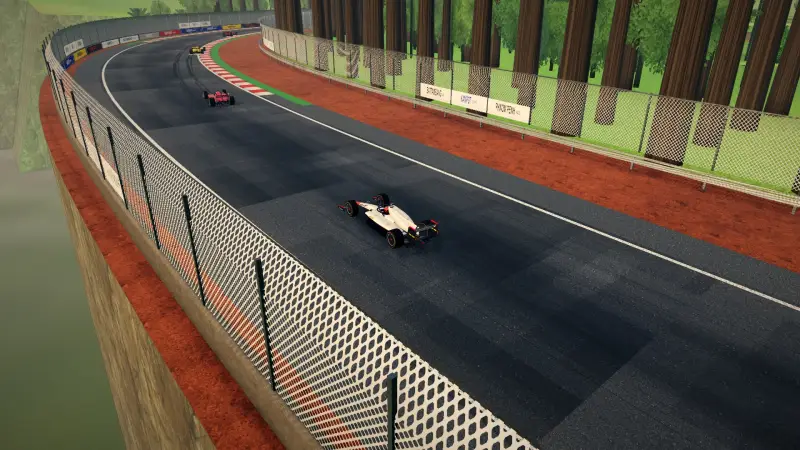 Trackside at the Cambodia circuit: Cambodia racing game screenshot