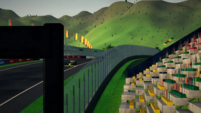 Crossing the line at the Cameroon circuit: Cameroon racing game screenshot