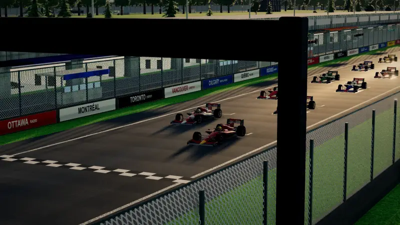On the grid for the Canadian Grand Prix: Canada racing game screenshot