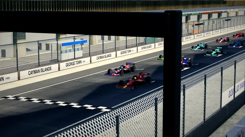 On the grid for the Grand Prix of Cayman Islands: Cayman Islands racing game screenshot