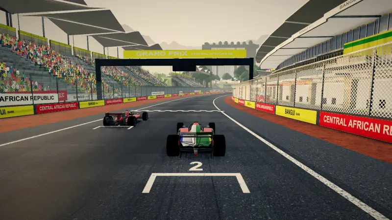 On the grid for the Grand Prix of Central African Republic: Central African Republic racing game screenshot