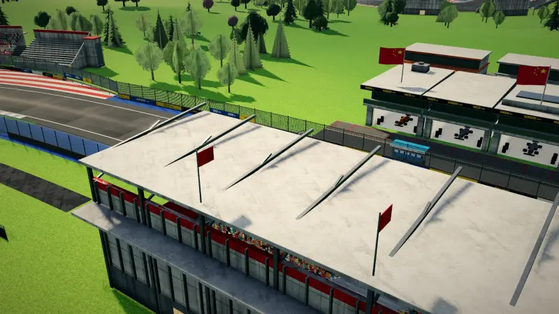 The helicopter over the China circuit: China racing game screenshot