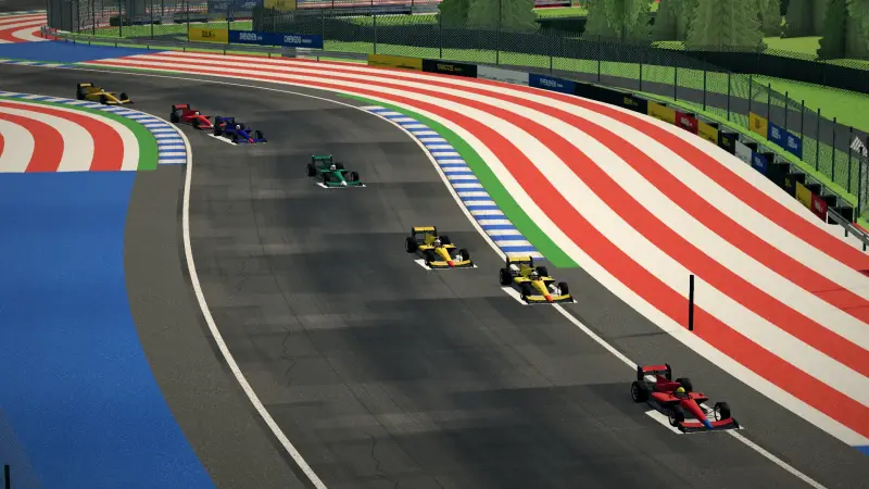 Craning over the China track: China racing game screenshot