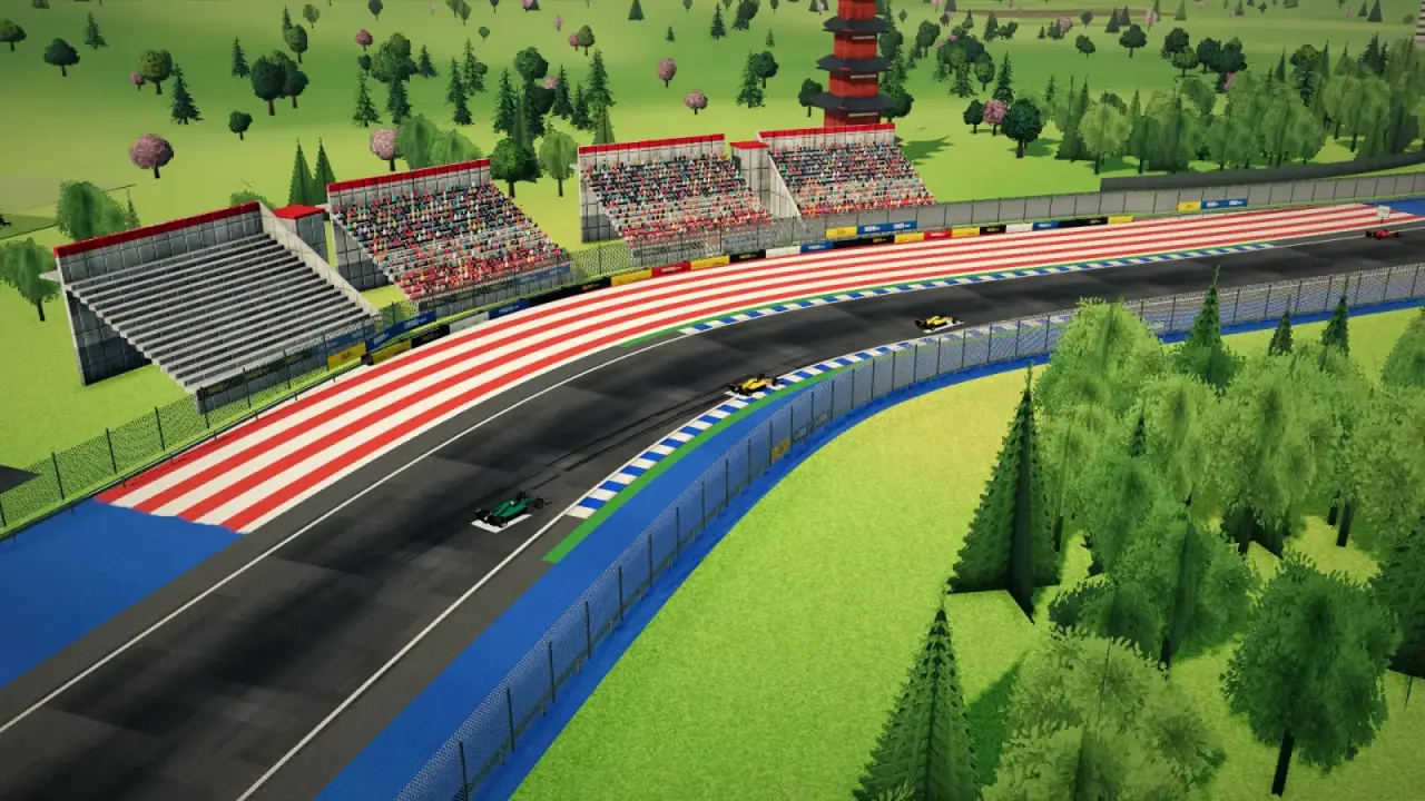 The helicopter over the China circuit: the China racing game