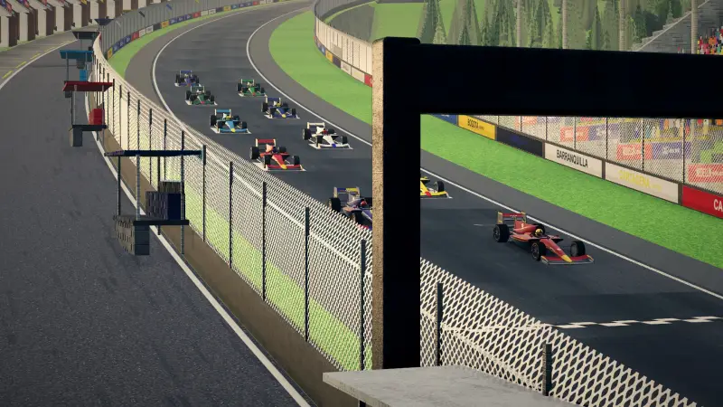 On the grid for the Colombian Grand Prix: Colombia racing game screenshot