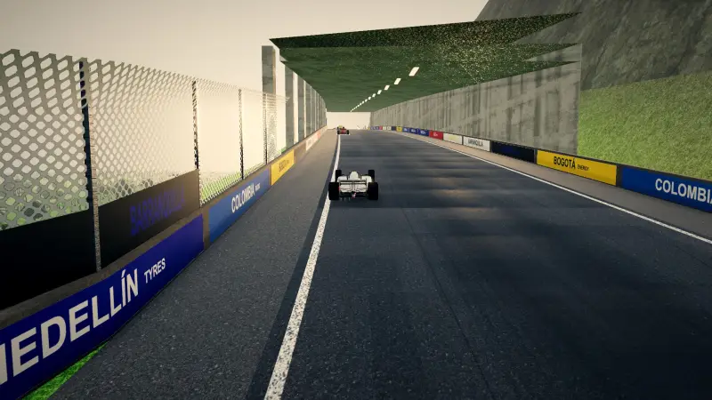 The climb to the hairpin, Colombia: Colombia racing game screenshot
