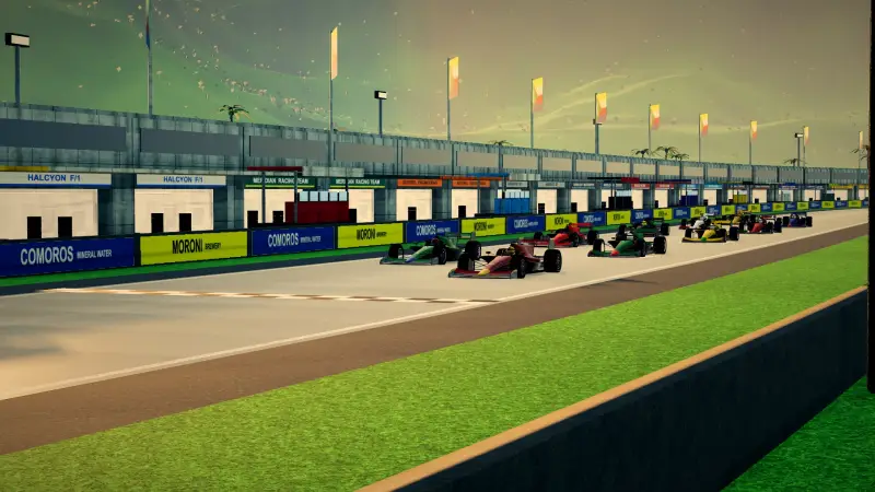 On the grid for the Grand Prix of Comoros: Comoros racing game screenshot