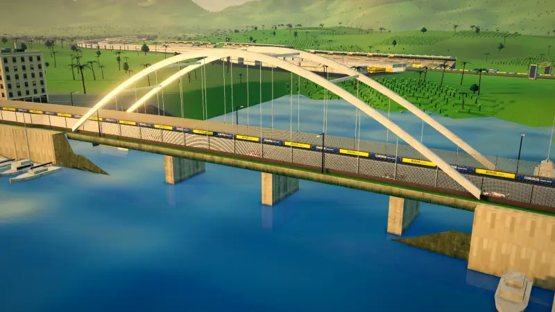 Across the bridge, Comoros: Comoros racing game screenshot