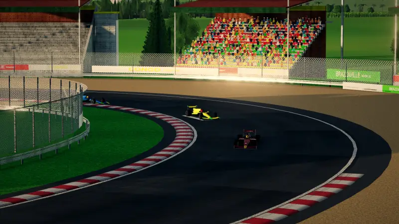 Craning over the Congo track: Congo racing game screenshot