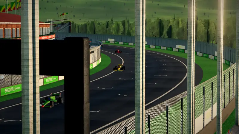 Crossing the line at the Congo circuit: Congo racing game screenshot