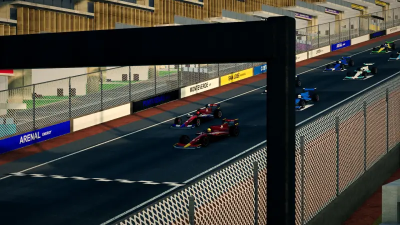 On the grid for the Costa Rican Grand Prix: Costa Rica racing game screenshot