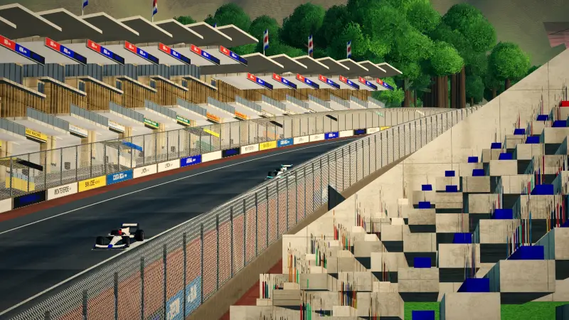 Crossing the line at the Costa Rica circuit: Costa Rica racing game screenshot