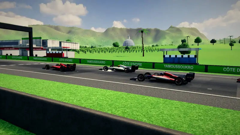 On the grid for the Grand Prix of Côte d'Ivoire: Côte d'Ivoire racing game screenshot