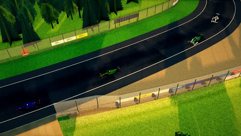 The helicopter over the Croatia circuit: Croatia racing game screenshot
