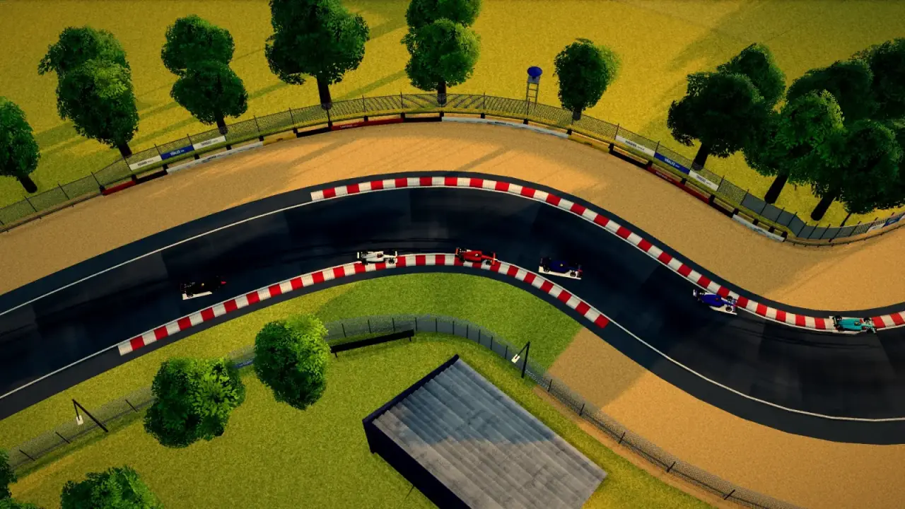The helicopter over the Cuba circuit: the Cuba racing game