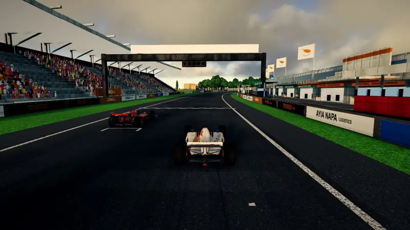 On the grid for the Cypriot Grand Prix: Cyprus racing game screenshot