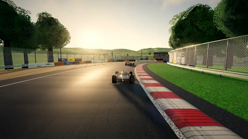 Chasing through a corner in Cyprus: Cyprus racing game screenshot