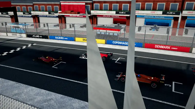 On the grid for the Danish Grand Prix: Denmark racing game screenshot